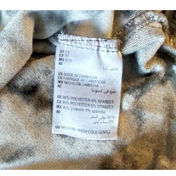 Jenni Intimates Black/Gray Tie Dye Nightgown Womens Size XS - Picture 4 of 6